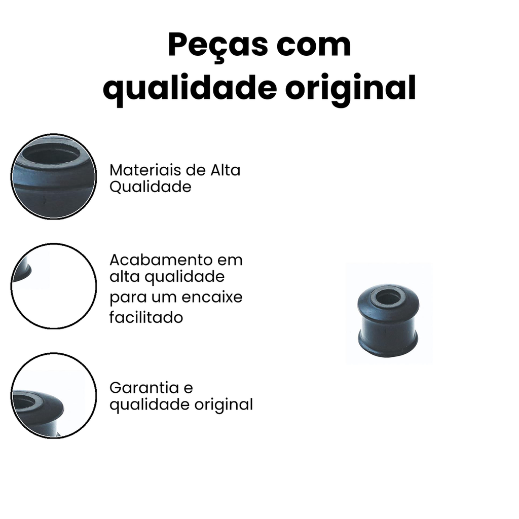 Bucha do Eixo Dianteiro Dir/Esq Gol Passat - Sampel - Imagem 3