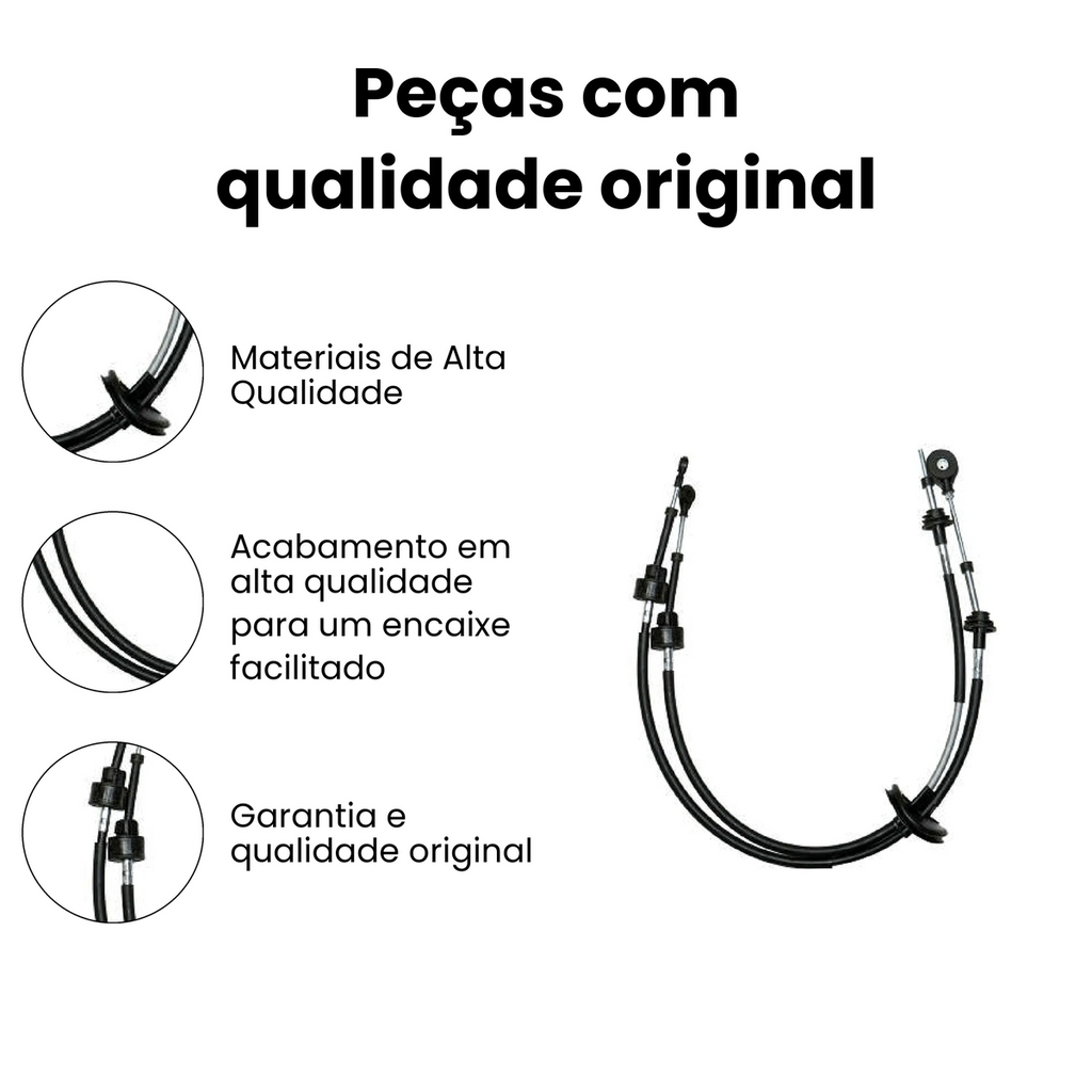 Cabo Engate Comando Marcha IKS Celta Prisma - Imagem 3