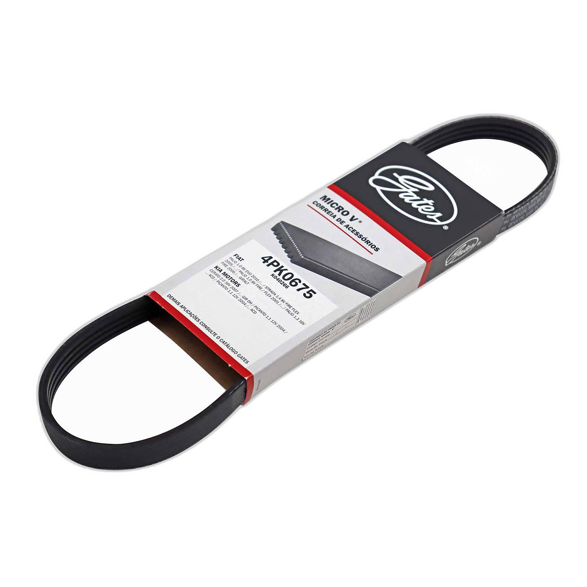 Correia em V Gates 4PK0675 Palio Palio