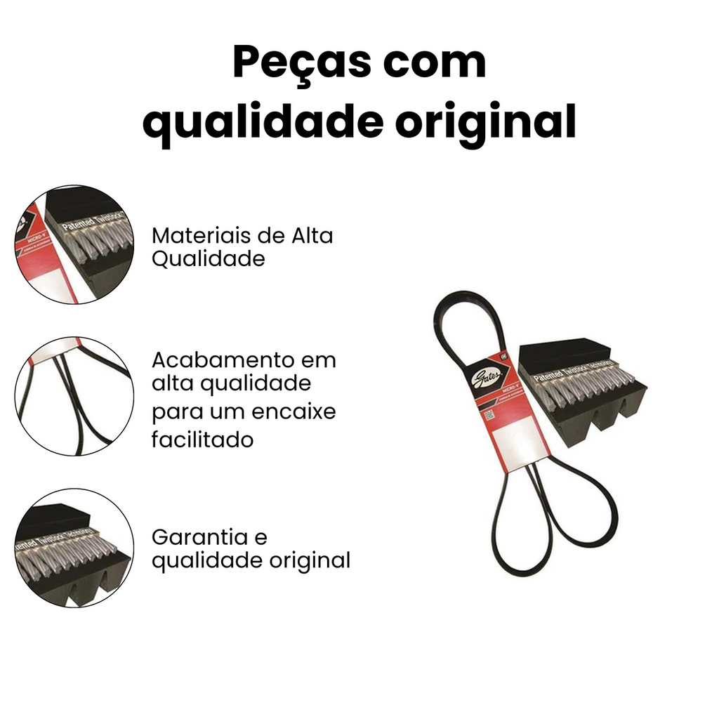 CORREIA DE ACESSÓRIOS RENAULT 4PK0798SF - Imagem 3