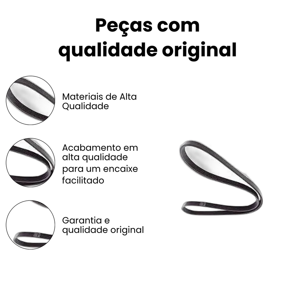 Correia de Acessórios Poli-V Ranger H-1 Starex HR 1991-2012 - Imagem 3