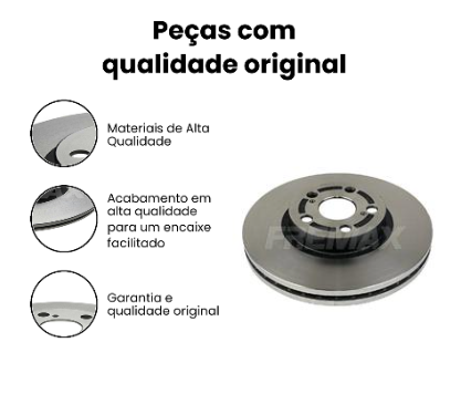 DISCO DE FREIO DIANTEIRO VENTILADO TOYOTA BD5443 - Imagem 3