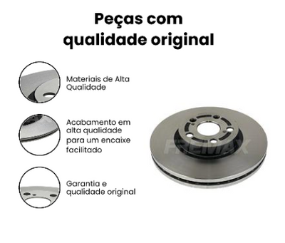 DISCO DE FREIO DIANTEIRO VENTILADO TOYOTA BD5443 - Imagem 3
