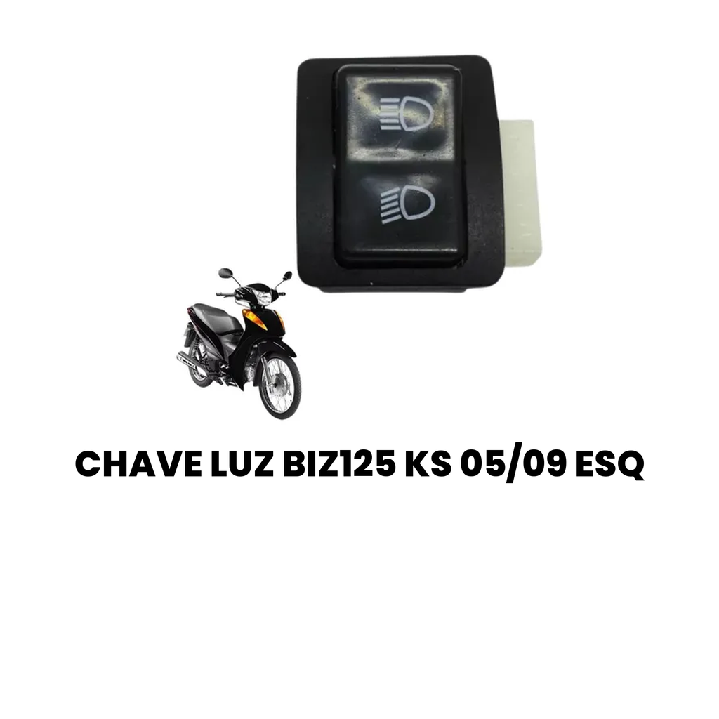 Chave Luz Biz 125 KS 2005-2009 Esquerda - Imagem 2