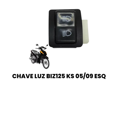 Chave Luz Biz 125 KS 2005-2009 Esquerda - Imagem 2