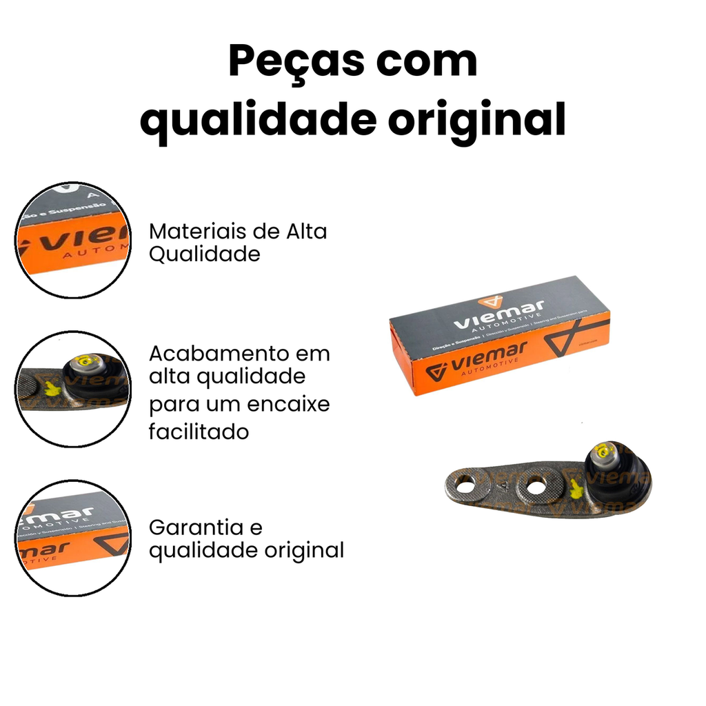 Pivô Suspensão Dianteira Parati Gol - VIEMAR - Imagem 3