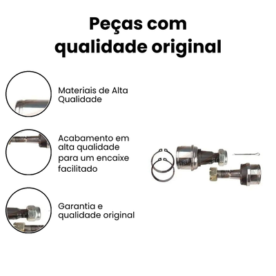 Kit Pivô Suspensão Dianteira F-4000 Direito/Esquerdo VIEMAR - Imagem 3