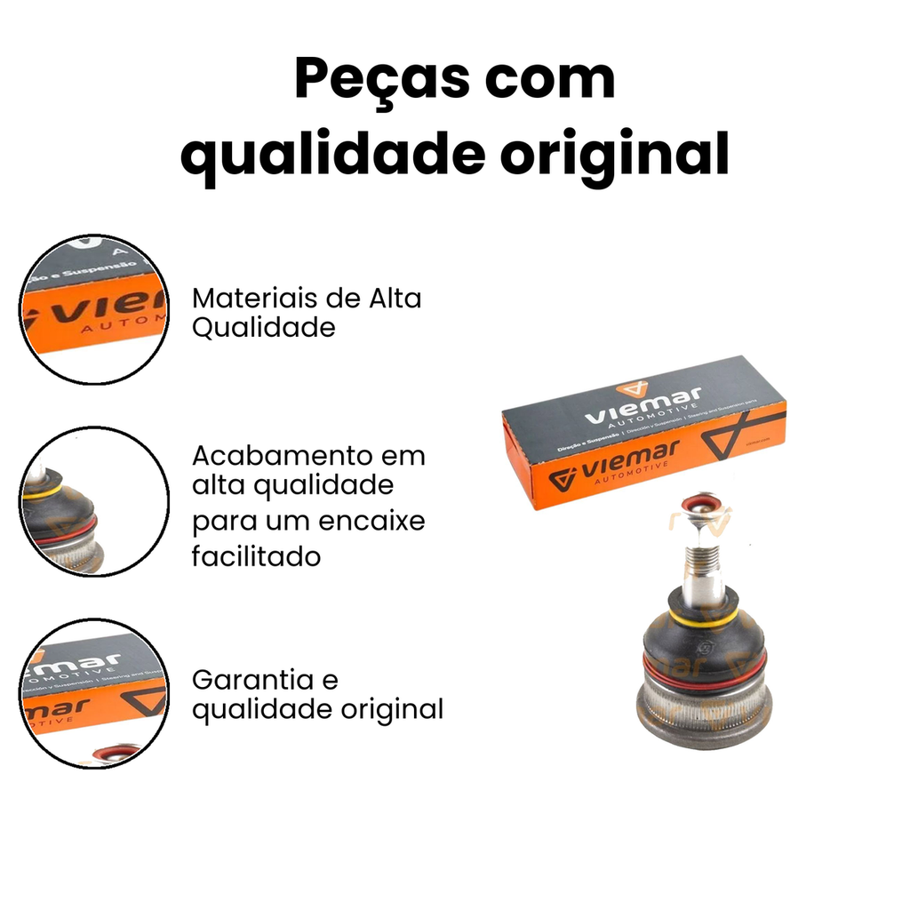 Pivô Suspensão Dianteira Inferior Uno - Viemar - Imagem 3