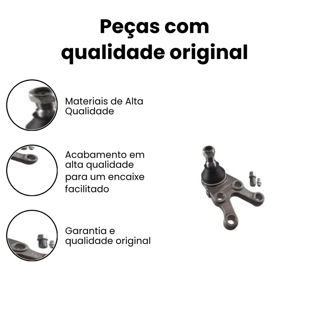 Pivo Suspensão Dianteiro Esquerdo Inferior L200 - Imagem 3