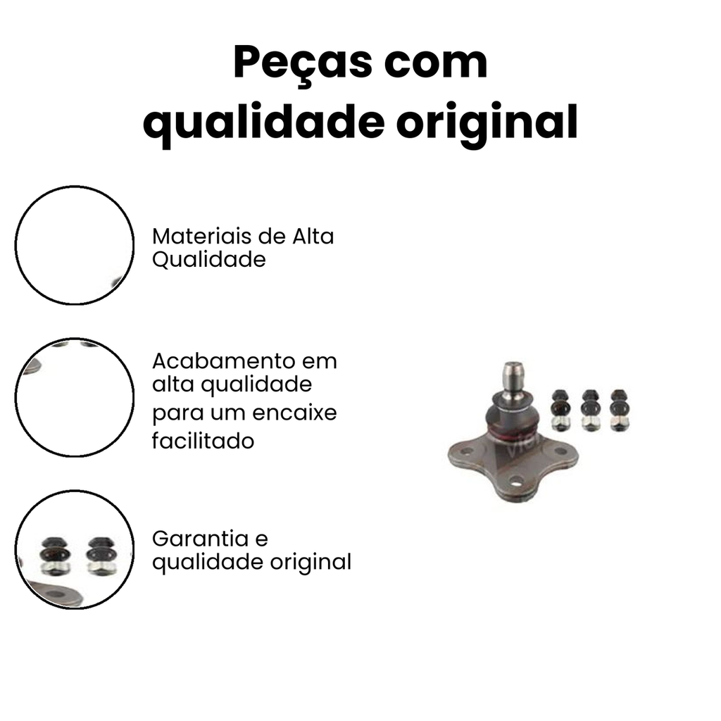 Pivô Suspensão Dianteira Punto Direito/Esquerdo - Imagem 3