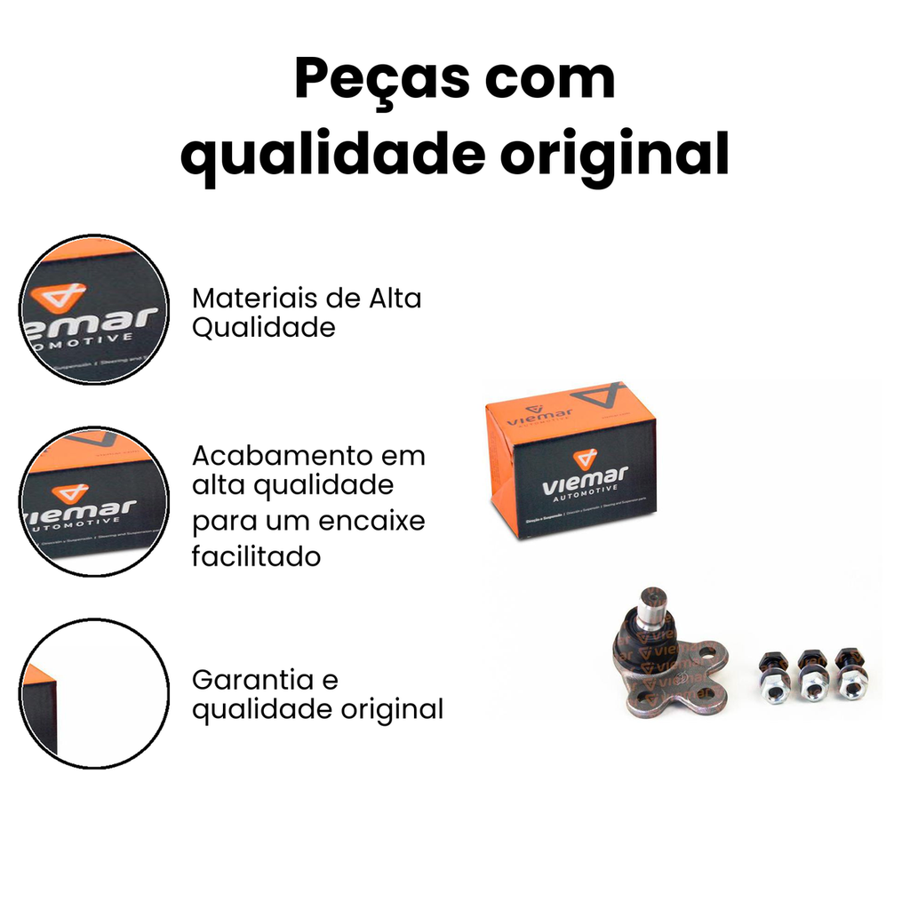 Pivô Suspensão Dianteira Onix (Dir/Esq) Inferior - VIEMAR - Imagem 3