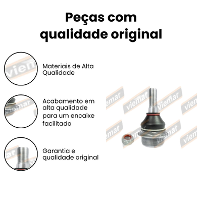 Pivô Suspensão Dianteira Esquerda Inferior Master - Imagem 3