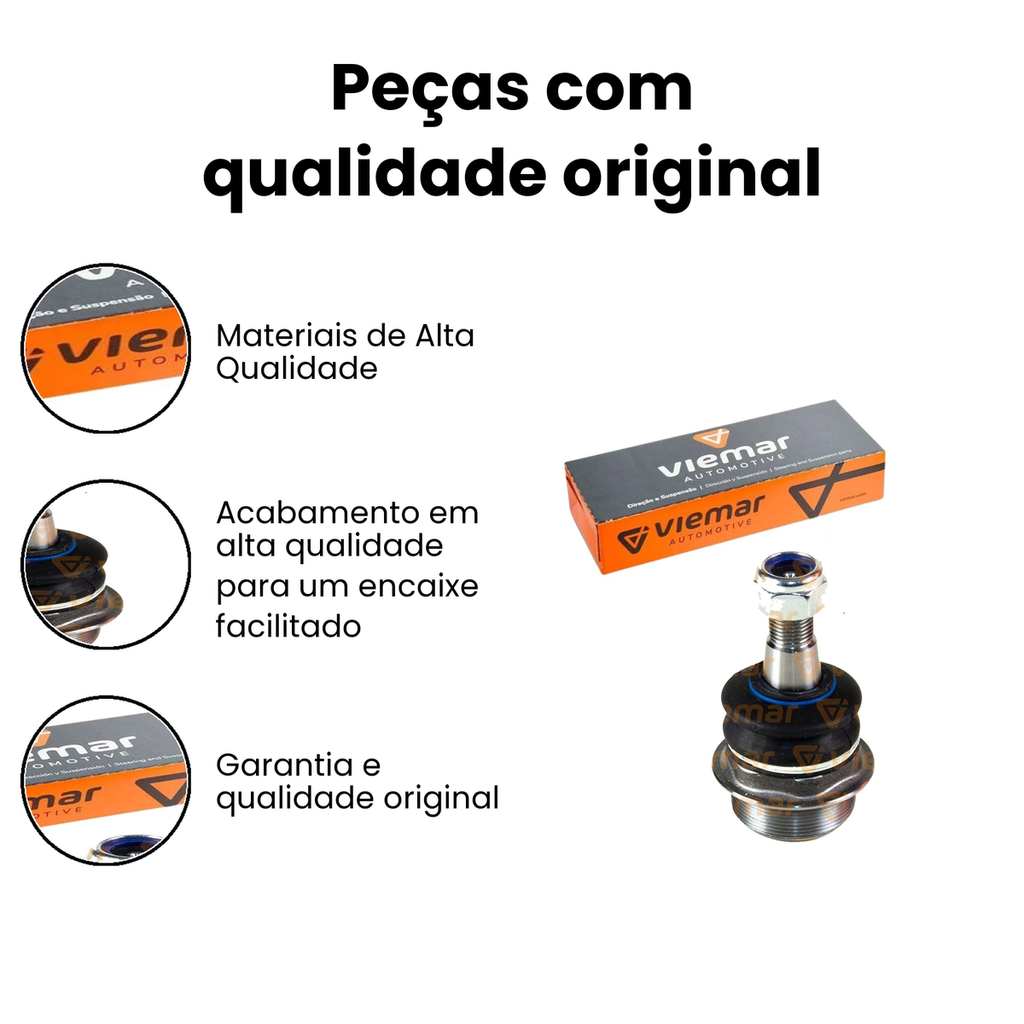 Pivô Suspensão Dianteira Dir. Inferior VIEMAR Master - Imagem 3