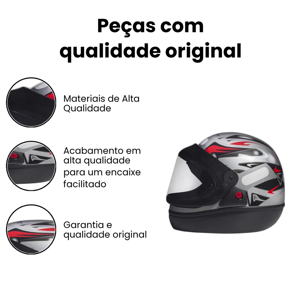 Capacete San Marino Prata - Imagem 3