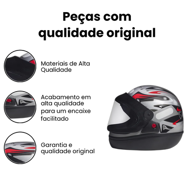 Capacete San Marino Prata - Imagem 3