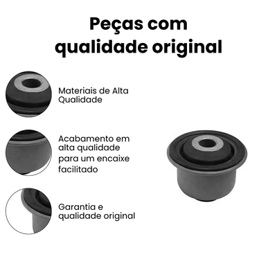 Par Bucha Bandeja Dianteira Renault Clio Kangoo 1.0 1.6 16V 1998 - Imagem 3
