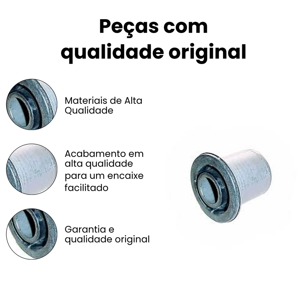 Bucha da Bandeja Dianteira Buchas para Suspensão Direita / Esquerda Axios RENAULT 511.5526A - Imagem 3