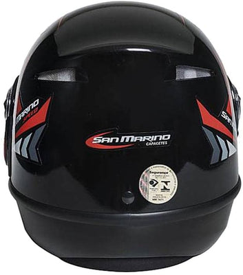 Capacete San Marino Speed One Preto - Imagem 6