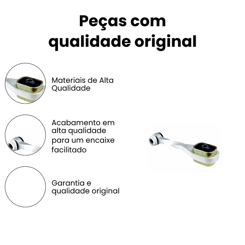 Coxim Câmbio Tras Central Renault Clio Hatch Sedan 1994-2016 - Imagem 3