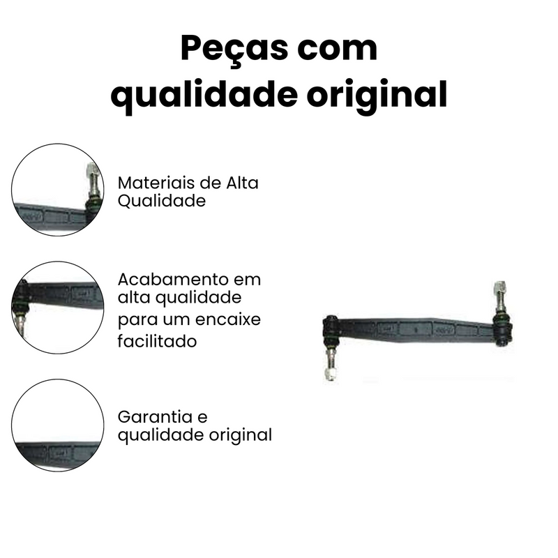 Bieleta Dianteira Direita Esquerda Nylon Chevrolet Astra 199 - Imagem 3