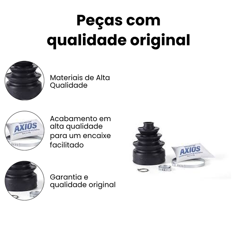 Coifa Homocinética Kit Reparo Juntas Chevrolet Celta 2000-20 - Imagem 3
