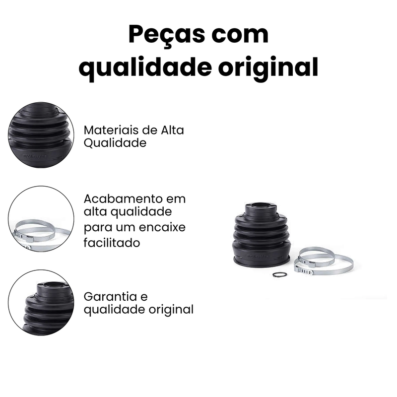 Coifa Homocinética Kit Reparo Juntas Axios Fiat Palio 1996 - Imagem 3
