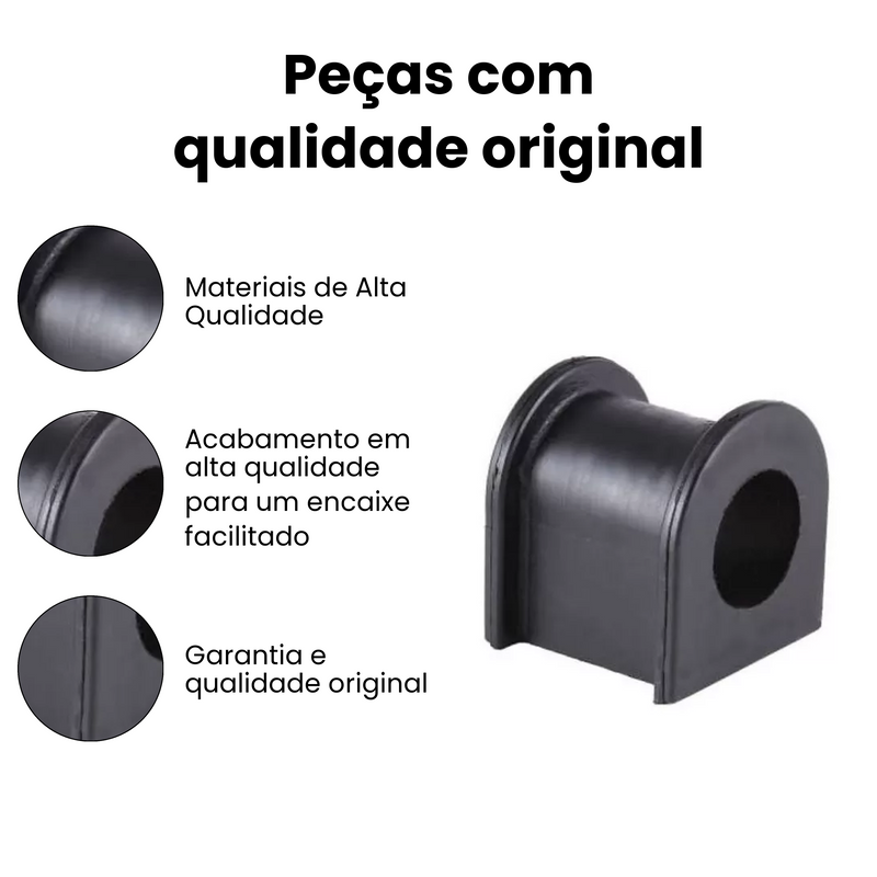Par Bucha Barra Estabilizadora Dianteira Toyota Hilux 4x2 2.4 2. - Imagem 3
