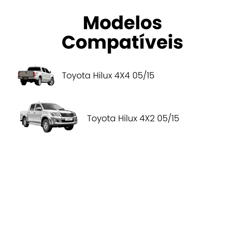 Par Bucha Barra Estabilizadora Dianteira Toyota Hilux 4X2 4X4 05 - Imagem 4