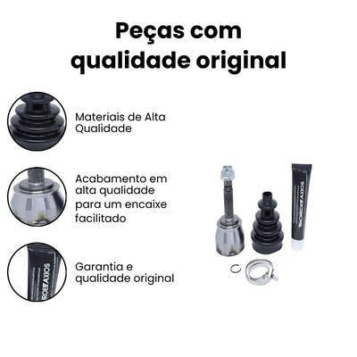 Junta Homocinética Dianteira Direita Esquerda Axios Palio Si - Imagem 3
