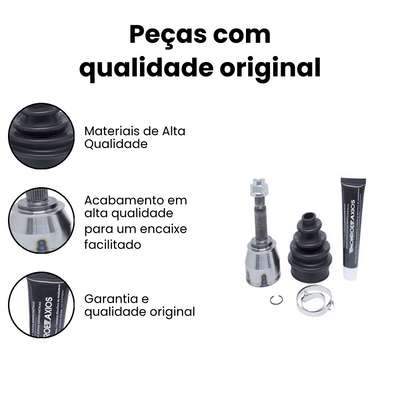 Junta Homocinética Dianteira Axios Direita Esquerda Axios Se - Imagem 3