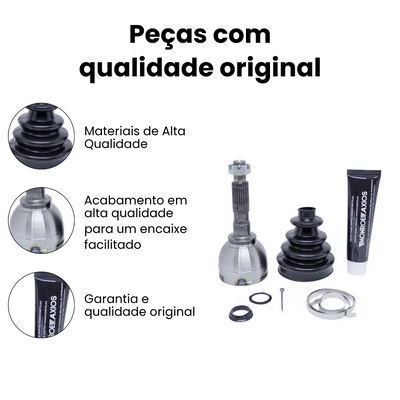 Junta Homocinética Dianteira Direita Esquerda Axios VW Belin - Imagem 3
