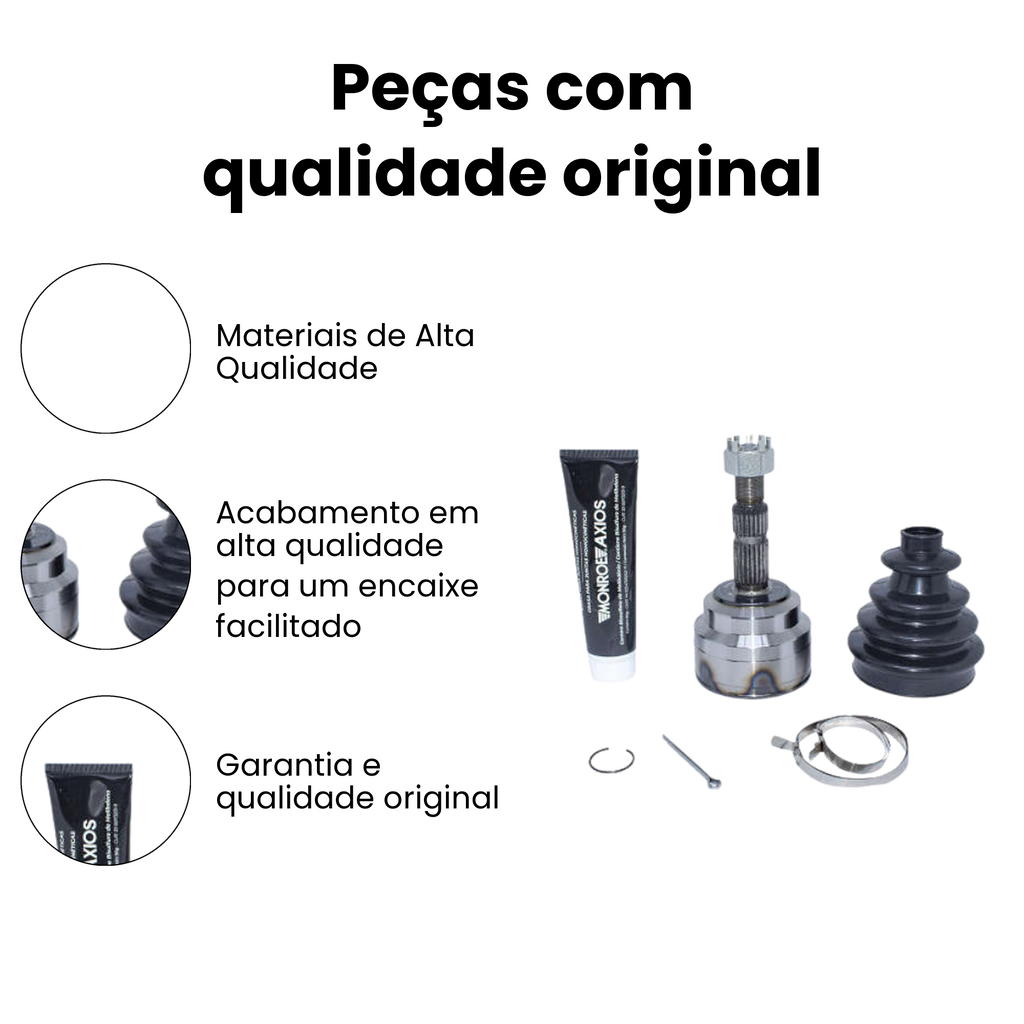 Junta Homocinetica Lado Roda LD LE Corsa Furgão 1.6 2000 a 2 - Imagem 3