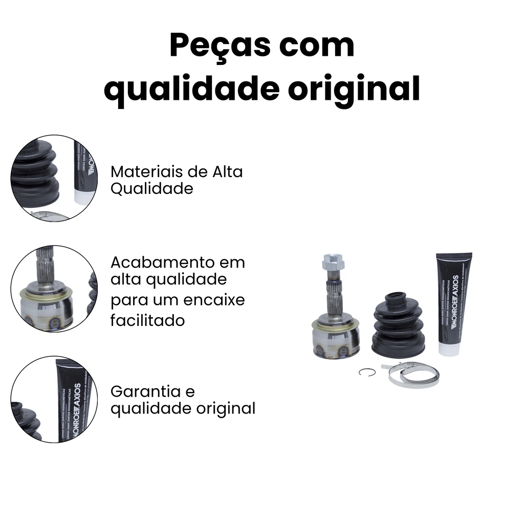 Junta Homocinetica Dianteira LE LD Axios Chevrolet Celta 200 - Imagem 3
