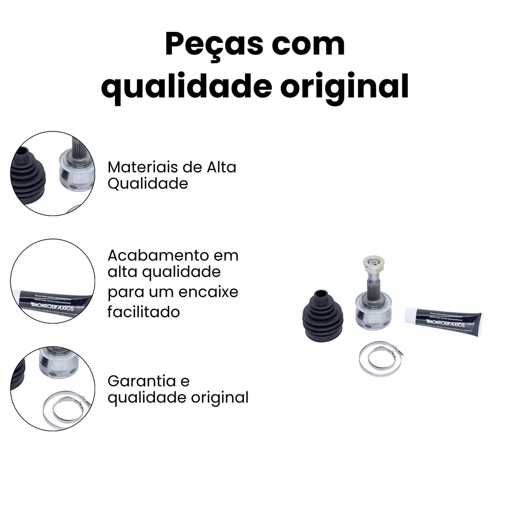 Junta Homocinetica Dianteira Chevrolet Onix 1.0 1.4 Flex 201 - Imagem 3