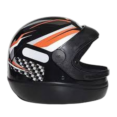 Capacete San Marino Diablo Preto/Laranja - Imagem 1