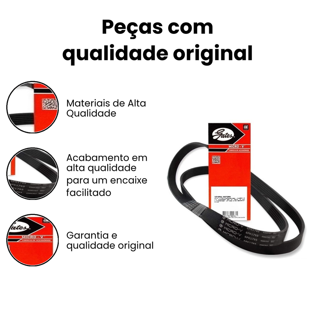 Correia em V 5PK1460 Gates - Agile - Imagem 3