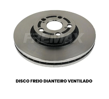 DISCO DE FREIO DIANTEIRO VENTILADO TOYOTA BD5443 - Imagem 2