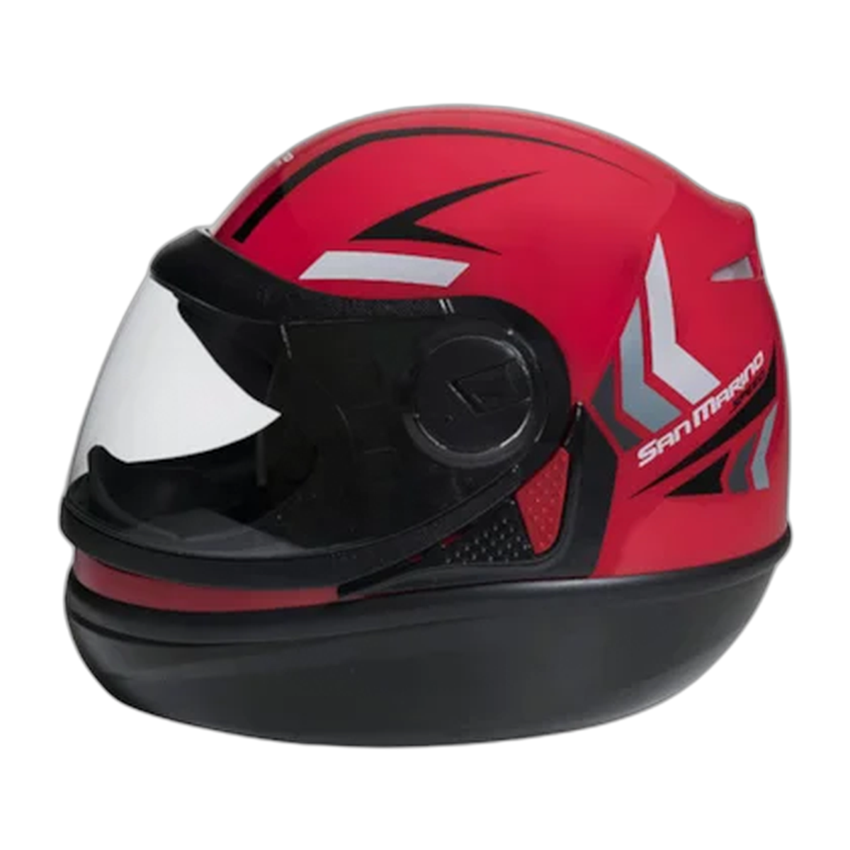 Capacete San Marino Speed One Vermelho Tamanhos 58 e 60