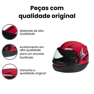 Capacete San Marino Speed One Vermelho Tamanhos 58 e 60 - Imagem 3