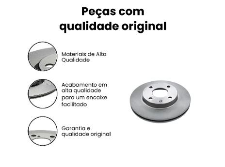 Disco de Freio Dianteiro Ventilado - IPANEMA D17 - Imagem 3