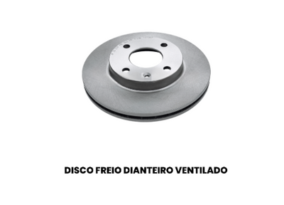 Disco de Freio Dianteiro Ventilado - IPANEMA D17 - Imagem 2