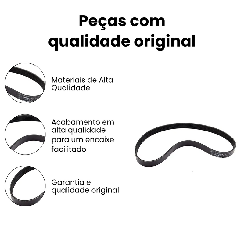 Correia Micro V VW Gol 2003-2016 Fox 2005-2011 Crossfox Save - Imagem 3