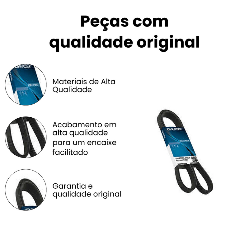Correia Poly-V Audi A3 Q3 1.4 16v 2013-2016 Citroen C4 2.0 1 - Imagem 3