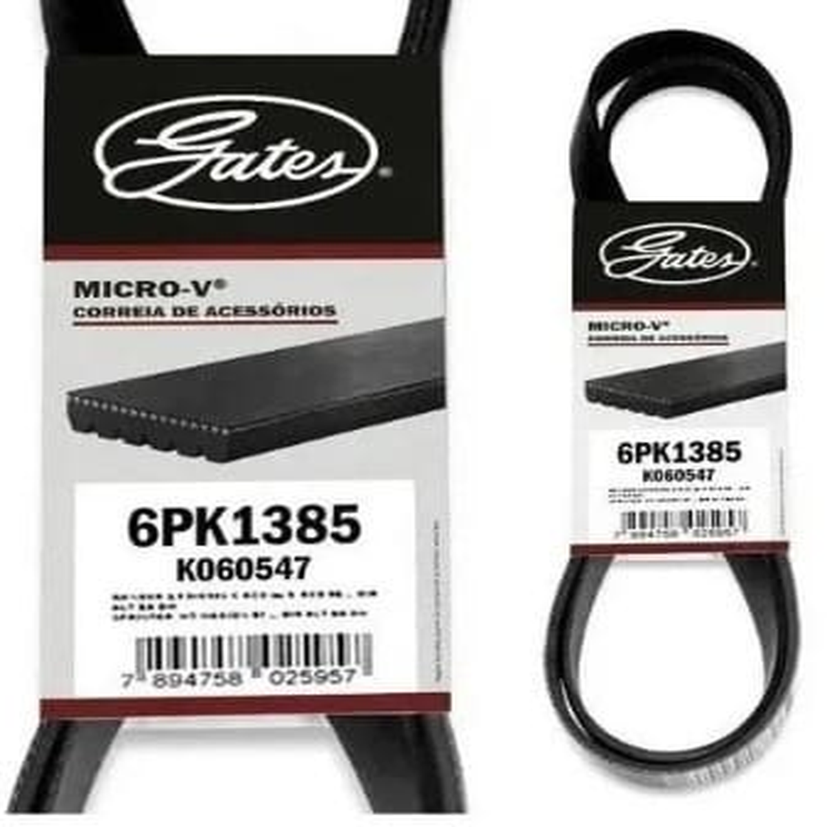 Correia em V Gates 6PK1385 Palio Grand