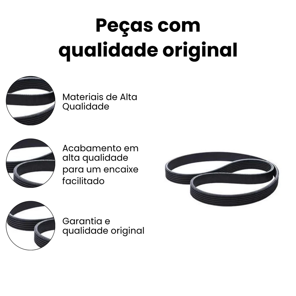 Correia Micro V VW Gol Voyage Clio Renault 6PK1496 - Imagem 3