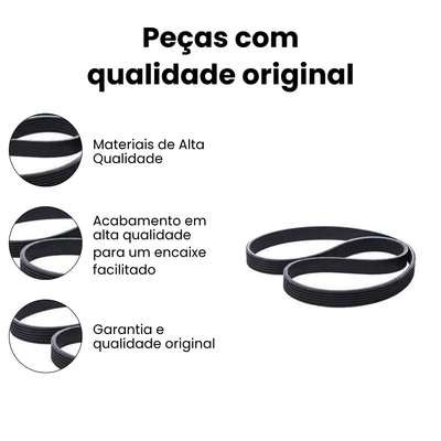 Correia Micro V VW Gol Voyage Clio Renault 6PK1496 - Imagem 3