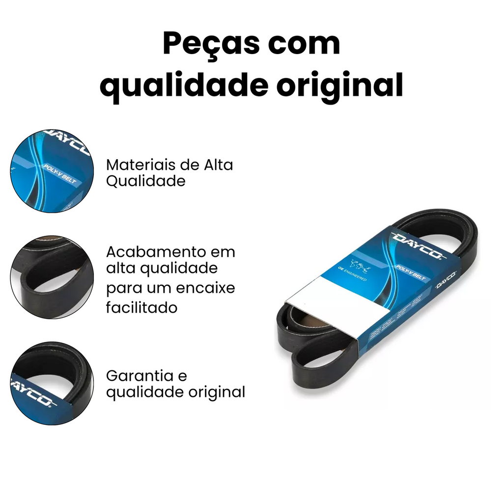 Correia Poly-V de 915 milímetros Dayco CHEVROLET | FIAT 6PK915D - Imagem 3