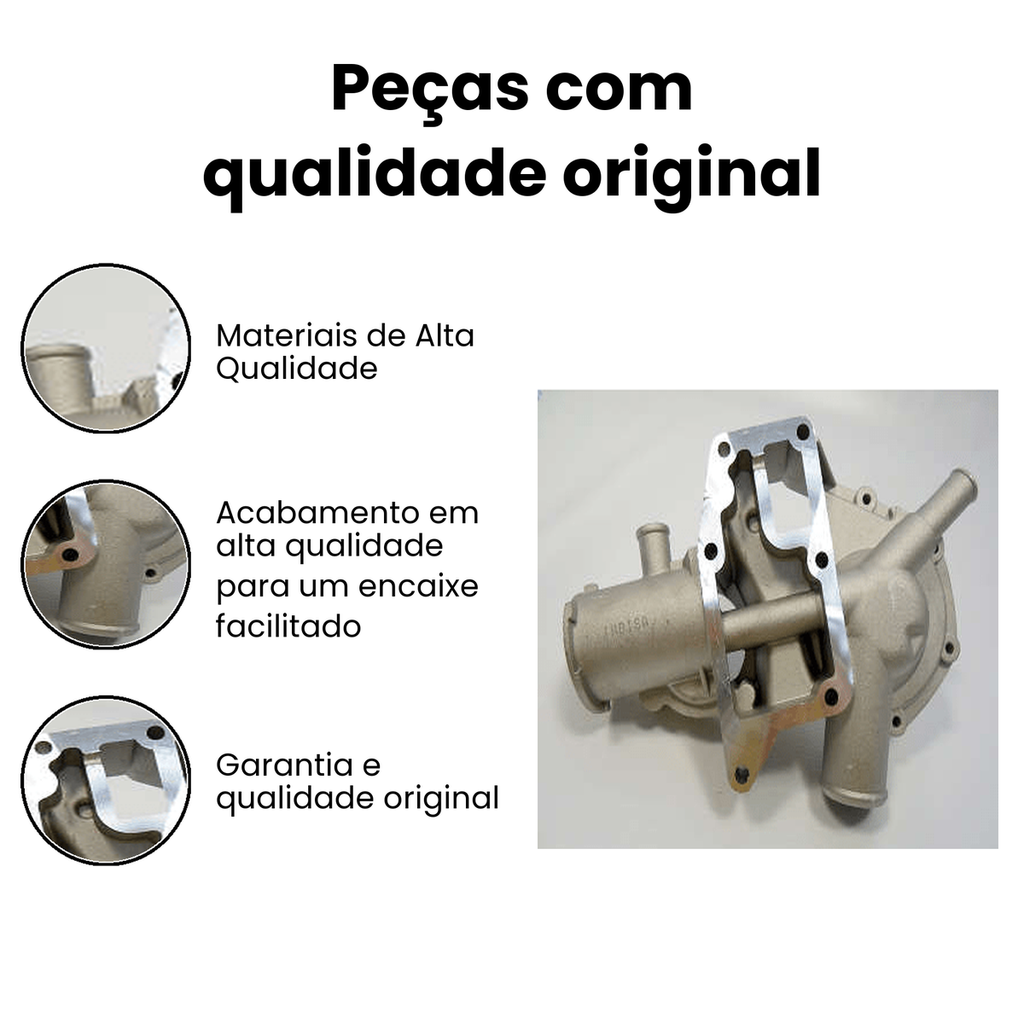 Carcaça Bomba Água INDISA Saveiro - Imagem 3