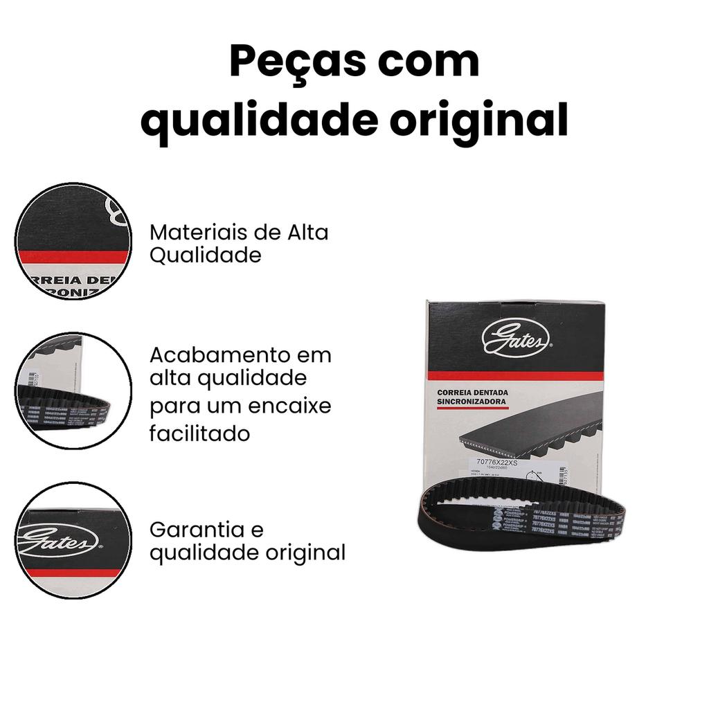 Correia Dentada Gates - Civic - Imagem 3
