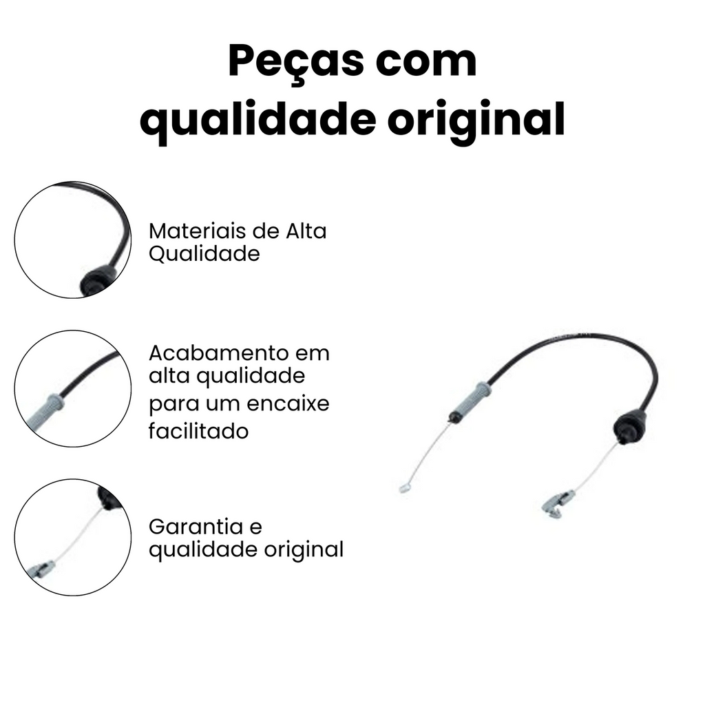Cabo Acelerador Dianteiro Renault Kangoo Clio - Imagem 3